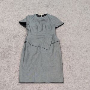 Ted Baker Gray Peplum Dress